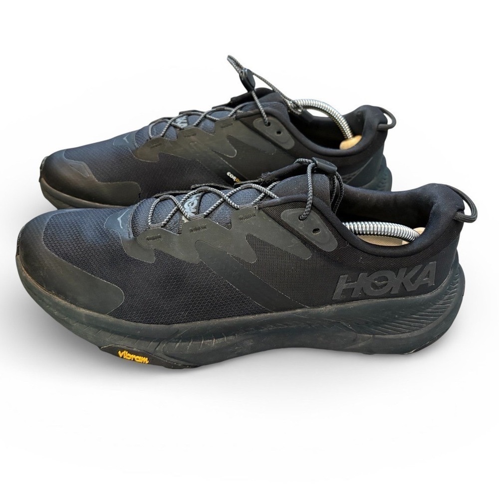 Hoka Transport Mens Black Cordura Vibram Lifestyle  Sneakers Shoes No Box